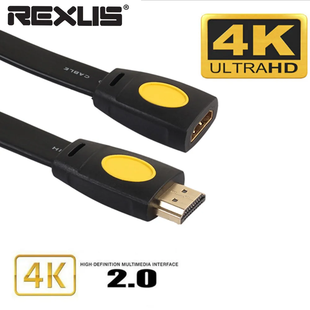 Gold Plated 4K 3D HDMI Extension Cable 0.5/1/1.8/3/5 Meter Extender Male To Female LCD HD TV 1080P
Gold Plated 4K 3D HDMI Extension Cable 0.5/1/1.8/3/5 Meter Extender Male To Female LCD HD TV 1080P