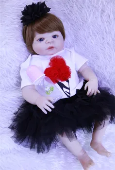 NPK Bebes reborn menina 23"57cm Full Silicone Baby reborn dolls children play house toy soft BJD dolls alive bonecas brinquedos
NPK Bebes reborn menina 23"57cm Full Silicone Baby reborn dolls children play house toy soft BJD dolls alive bonecas brinquedos