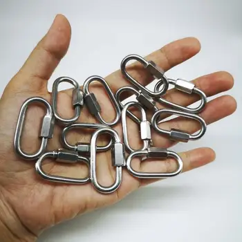 500pcs 3.5mm 304 Stainless Steel M3.5 Chain Quick Link Oval Thread Carabiner Chain Connector with screws
500pcs 3.5mm 304 Stainless Steel M3.5 Chain Quick Link Oval Thread Carabiner Chain Connector with screws