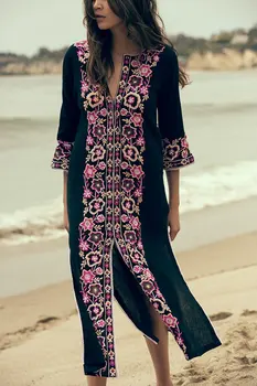 Withered 2019 summer dress women kimono bohemian floral embroidery cotton folk long dress beach vestidos women 2 pieces set
Withered 2019 summer dress women kimono bohemian floral embroidery cotton folk long dress beach vestidos women 2 pieces set
