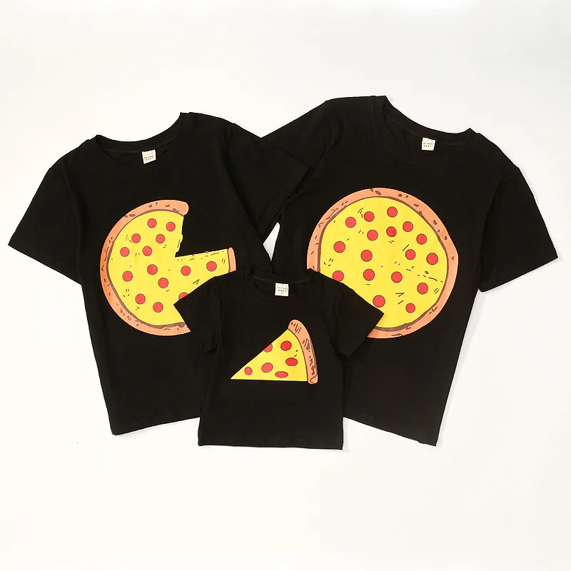 Summer Family Matching Outfits Mommy Daddy Kids Son Baby Cartoon Pizza Print T-Shirt Shirts Family Clothes Child Tops
Summer Family Matching Outfits Mommy Daddy Kids Son Baby Cartoon Pizza Print T-Shirt Shirts Family Clothes Child Tops