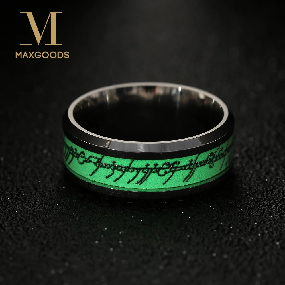 1 Pcs Fashion Glow In The Dark 8mm Width Stainless Steel Luminous Band Ring for Men Women Jewelry
1 Pcs Fashion Glow In The Dark 8mm Width Stainless Steel Luminous Band Ring for Men Women Jewelry