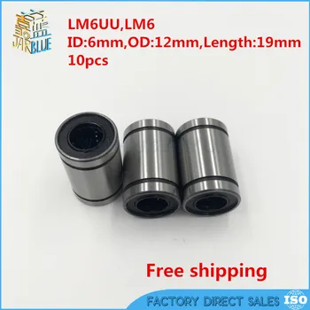 NEW Free Shipping 10 pcs LM6UU LB6UU Linear Bearing 6x12x19 mm, 6mm Caliber Standard linear bearings
NEW Free Shipping 10 pcs LM6UU LB6UU Linear Bearing 6x12x19 mm, 6mm Caliber Standard linear bearings