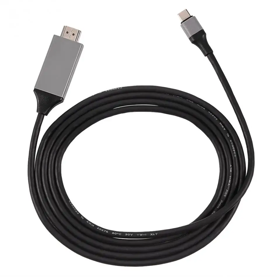 6.6FT 4K USB 3.1 Type-C USB-C to HDMI Adapter Cable for Macbook / Matebook / Samsung Galaxy S8
6.6FT 4K USB 3.1 Type-C USB-C to HDMI Adapter Cable for Macbook / Matebook / Samsung Galaxy S8