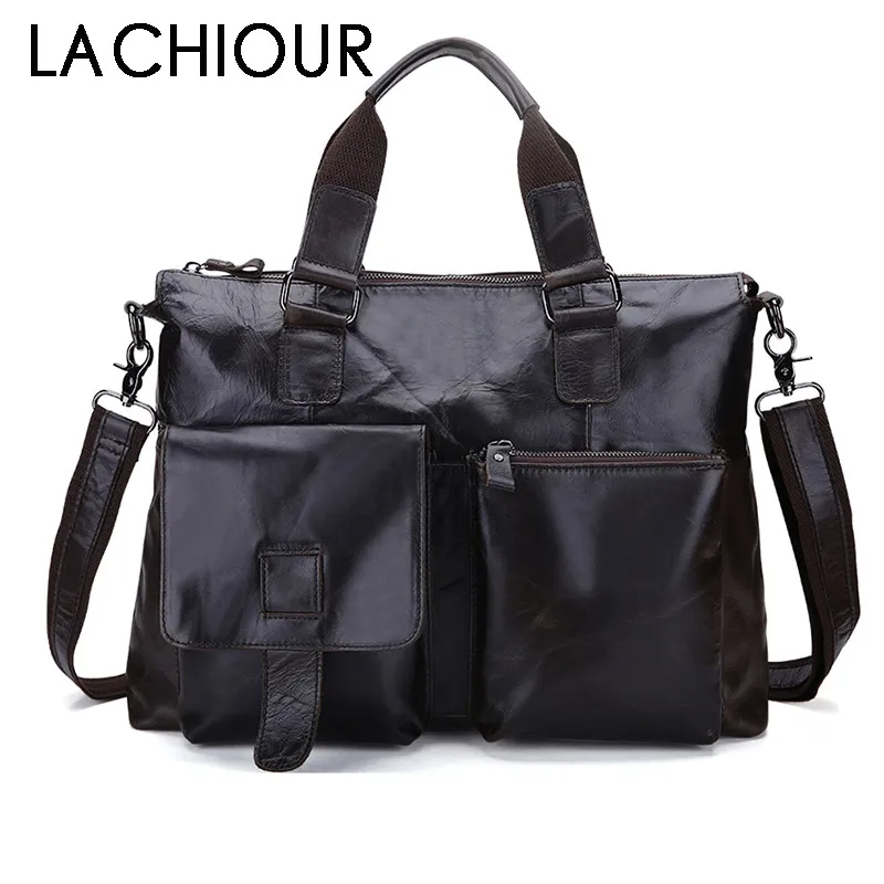 Black Genuine Leather Men Bag Laptop Briefcases Handbags Men Shoulder Bag Strap Crossbody Bags Messenger Bags Men Leather Totes
Black Genuine Leather Men Bag Laptop Briefcases Handbags Men Shoulder Bag Strap Crossbody Bags Messenger Bags Men Leather Totes