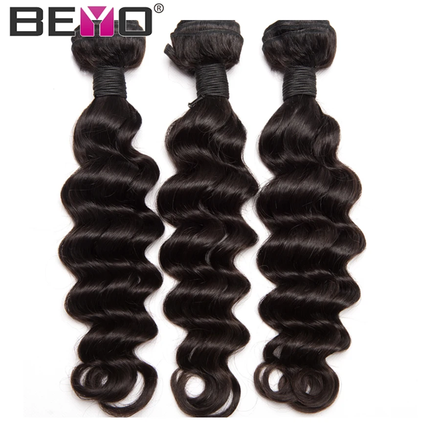 Loose Deep Wave 3 Bundle Deals Brazilian Hair Weave Bundles 100% Human Hair Bundles Remy Hair Extension Natural Black Color Beyo
Loose Deep Wave 3 Bundle Deals Brazilian Hair Weave Bundles 100% Human Hair Bundles Remy Hair Extension Natural Black Color Beyo