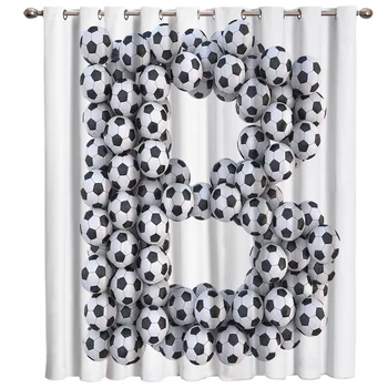Letter B Curtains Stack of Soccer Balls with B Shape 3D Window Curtains for Living Room Bedroom Kitchen Cortinas Para Sala De
Letter B Curtains Stack of Soccer Balls with B Shape 3D Window Curtains for Living Room Bedroom Kitchen Cortinas Para Sala De