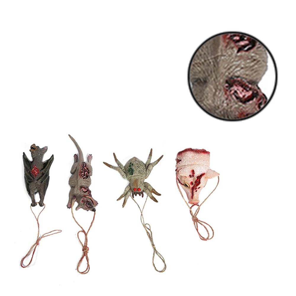 4pcs/set Halloween Simulation Animals Bat Rat Trick Toy Gags Joke Pendant Party Props April Fool's Day Decorations
4pcs/set Halloween Simulation Animals Bat Rat Trick Toy Gags Joke Pendant Party Props April Fool's Day Decorations