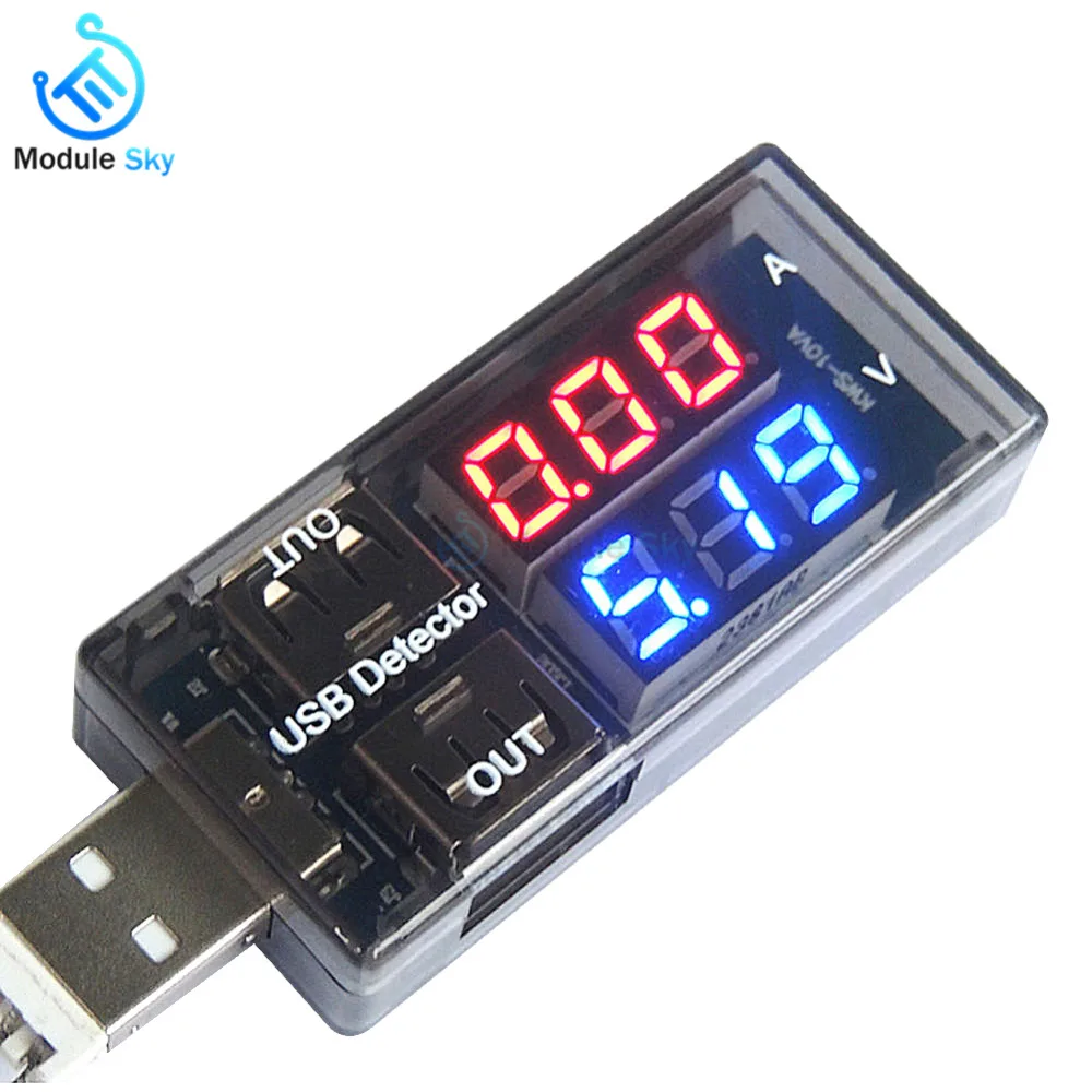 USB Detector Tester Digital voltmeter Ammeter amperimetro voltage current Meter power bank charger Led indicator
USB Detector Tester Digital voltmeter Ammeter amperimetro voltage current Meter power bank charger Led indicator
