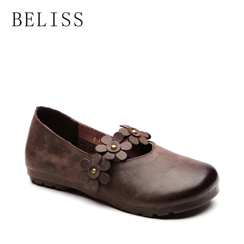 BELISS fashion women flats shoes high quality soft leather loafers women round toe flower rivet flats causal shoes ladies P10
BELISS fashion women flats shoes high quality soft leather loafers women round toe flower rivet flats causal shoes ladies P10
