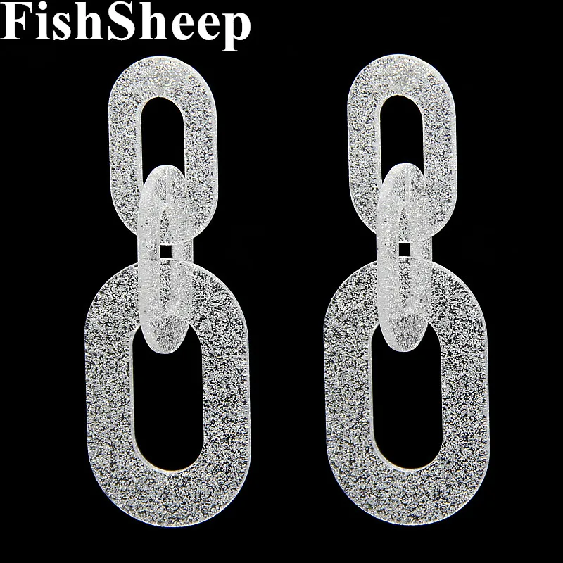 FishSheep Geometric Glitter Acrylic Stud Earrings For Women Chain Link Fashion Colorful Resin Earrings 2018 Jewelry Brincos
FishSheep Geometric Glitter Acrylic Stud Earrings For Women Chain Link Fashion Colorful Resin Earrings 2018 Jewelry Brincos