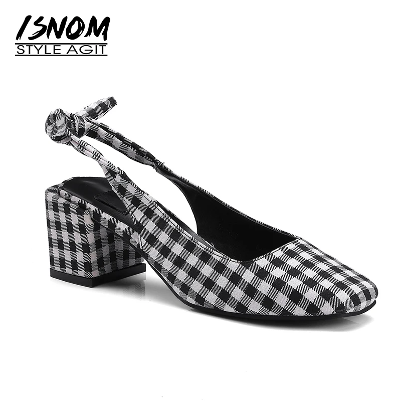 ISNOM New Plaid Cloth High Heels Women Pumps 2018 Spring Fashion Ladies Shoes Square Toe Butterfly Knot Shallow Slip On Footwear
ISNOM New Plaid Cloth High Heels Women Pumps 2018 Spring Fashion Ladies Shoes Square Toe Butterfly Knot Shallow Slip On Footwear