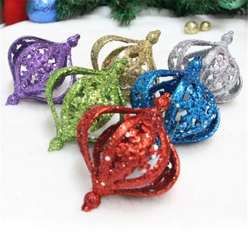 AHYONNIEX 1PC Glitter powder Hollow flower christmas ball ornaments 8CMX10CM X-mas tree Hanging ornament adornments for party
AHYONNIEX 1PC Glitter powder Hollow flower christmas ball ornaments 8CMX10CM X-mas tree Hanging ornament adornments for party