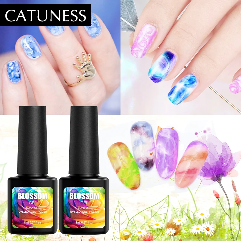CATUNESS 1 шт./компл. 8 мл Lucky Цвет! Полупостоянная цветок гель для УФ лак ногтей