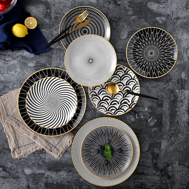 Geometry ceramic 10 inch Dinner Plate dish 8 inch 6inch dessert plate snack plate cake plate decoration tableware dinner set
Geometry ceramic 10 inch Dinner Plate dish 8 inch 6inch dessert plate snack plate cake plate decoration tableware dinner set