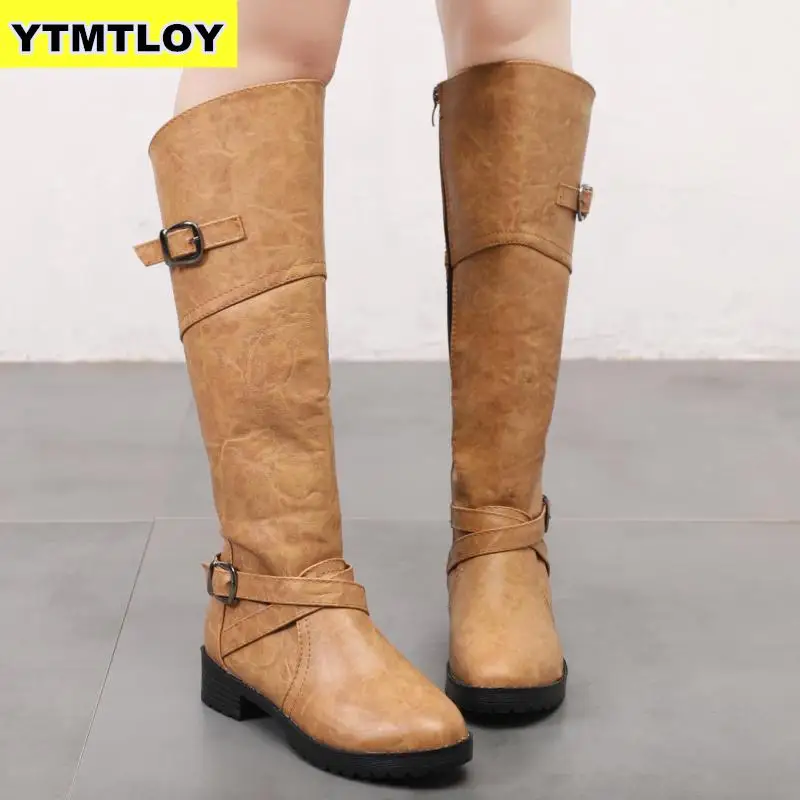 Women Boots Pu Leather High Quality Soft Buckle Decoration Knee Fashion Shoes Botas Mujer Size 42 High Boots Platform Booties
Women Boots Pu Leather High Quality Soft Buckle Decoration Knee Fashion Shoes Botas Mujer Size 42 High Boots Platform Booties