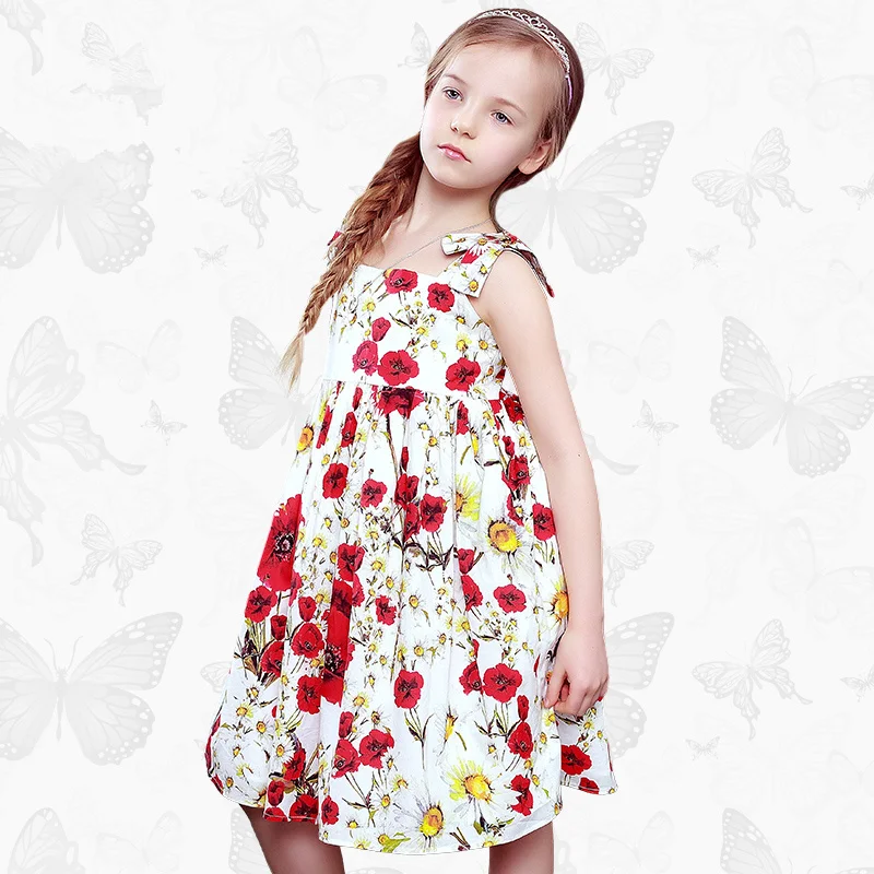 Floral children's clothing girls dress summer dress European and American brand cotton summer sling children's princess dress
Floral children's clothing girls dress summer dress European and American brand cotton summer sling children's princess dress