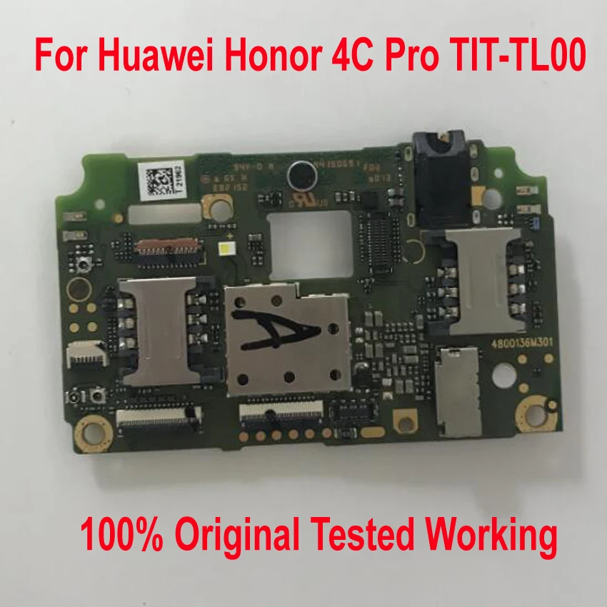 Original Unlock Working Mainboard For Huawei Honor 4C Pro 4CPro TIT-TL00 2GB 16GB Motherboard card fee Flex Cable Accessory Sets
Original Unlock Working Mainboard For Huawei Honor 4C Pro 4CPro TIT-TL00 2GB 16GB Motherboard card fee Flex Cable Accessory Sets