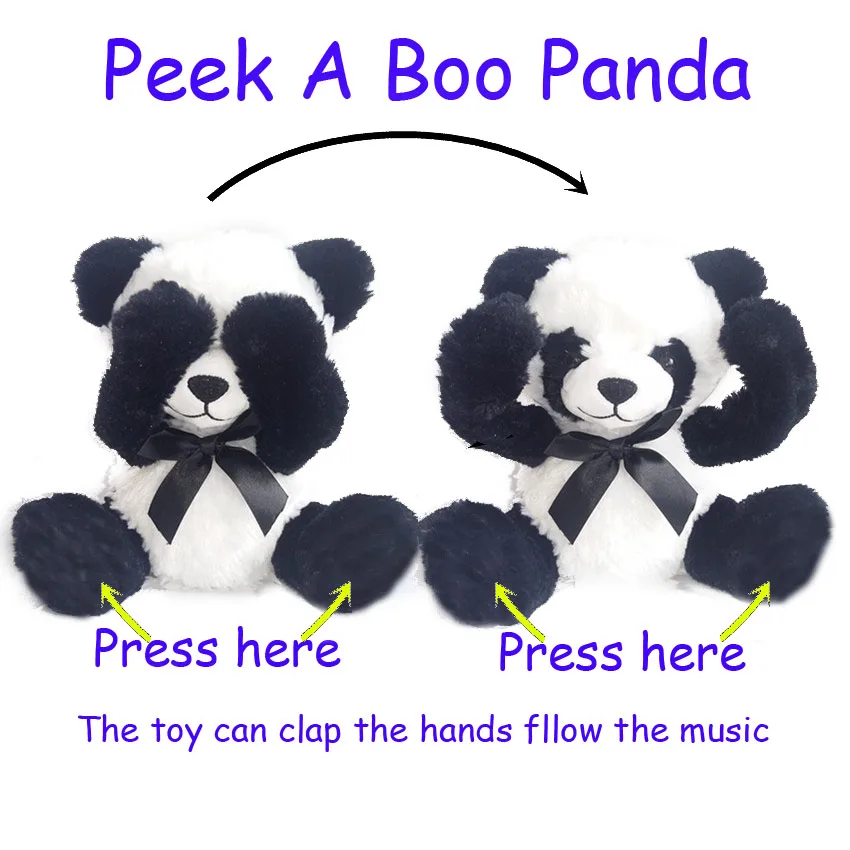 New Peek A Boo Toy Music Panda, Stuffed Animals & Plush Panda Toy Peekaboo Animal Baby Toy For Christmas Gifts
New Peek A Boo Toy Music Panda, Stuffed Animals & Plush Panda Toy Peekaboo Animal Baby Toy For Christmas Gifts