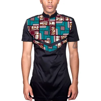 African fashion men's short sleeve shirts black/wax print Ankara tops dashiki shirt men stand collar patchwork shirt
African fashion men's short sleeve shirts black/wax print Ankara tops dashiki shirt men stand collar patchwork shirt