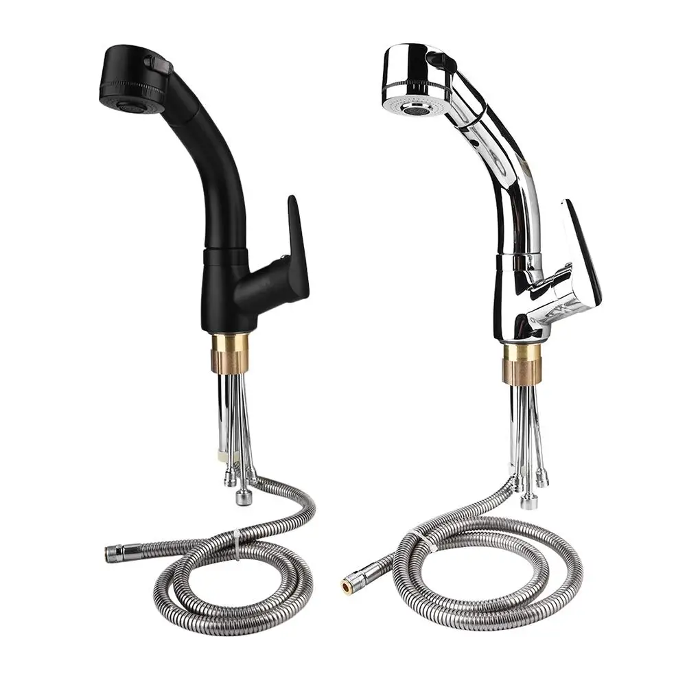 2019 G1 2 Brass Pull Out Kitchen Faucet Tap Cold Water Kitchen