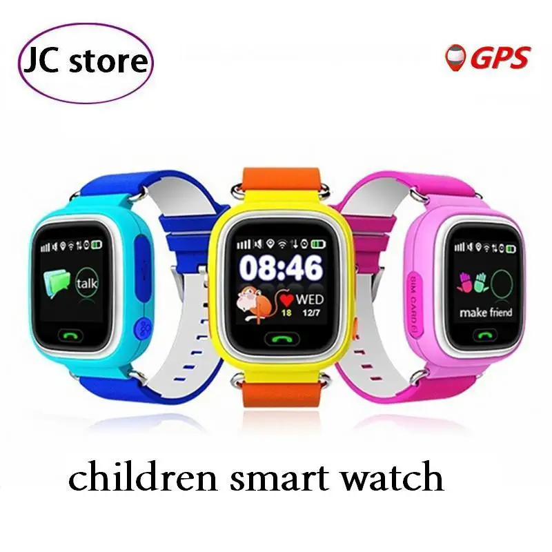 Image Children Security Essentials New Anti Lost GPS Tracker Watch Q90 For Kids SOS Emergency  For IOS   Android Smartwatch PK Q60 Q80