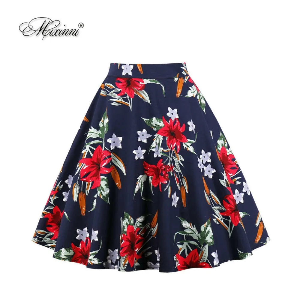 MIXINNI Dropshipping 2018 Retro Women Printed Vintage Retro Party Knee Skirt Pleated Loose Skirts Cortos De Fiesta
MIXINNI Dropshipping 2018 Retro Women Printed Vintage Retro Party Knee Skirt Pleated Loose Skirts Cortos De Fiesta