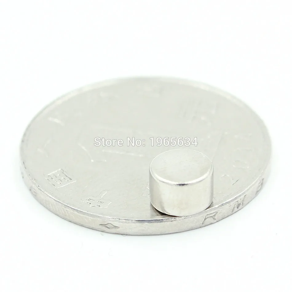 

100pcs Neodymium N35 Dia 6mm X 4mm Strong Magnets Tiny Disc NdFeB Rare Earth For Crafts Models Fridge Sticking magnet 6x4mm