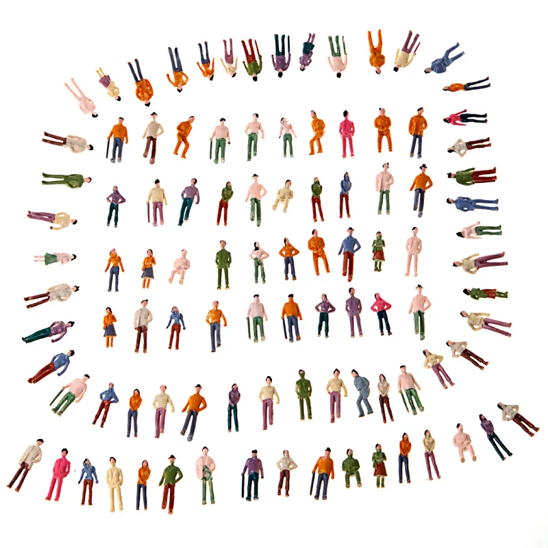 100Pcs Painted Model Train People Figures OO Scale 1:75 Mix Model Painted Figures Street Passenger People Figures Model People
100Pcs Painted Model Train People Figures OO Scale 1:75 Mix Model Painted Figures Street Passenger People Figures Model People