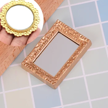 Mini Makeup Mirror Miniaturas 1:12 Dolls House Furniture Mirror Model Toy Dollhouse Bedroom Dressing Table Accessories
Mini Makeup Mirror Miniaturas 1:12 Dolls House Furniture Mirror Model Toy Dollhouse Bedroom Dressing Table Accessories