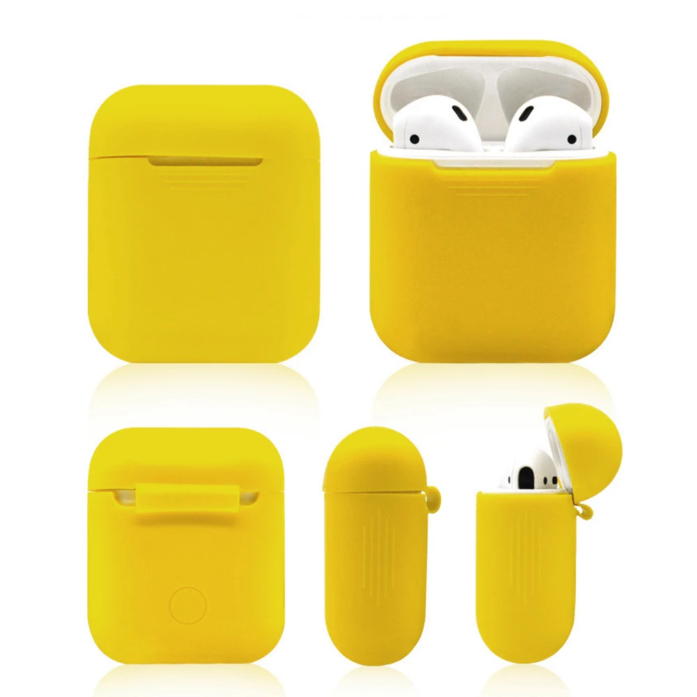 Конфеты Цвета наушники чехол силиконовые для Apple AirPods Беспроводной гарнитуры