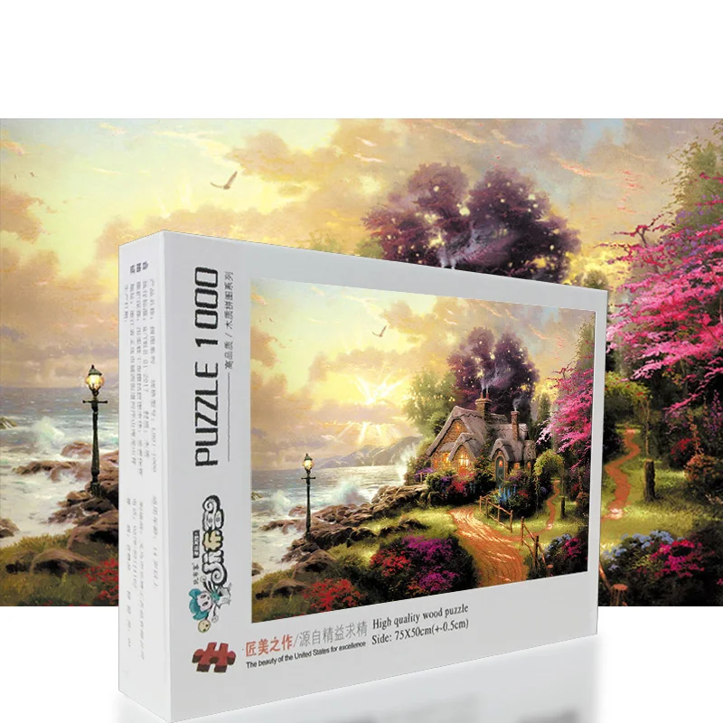 520/1000/1500 pieces Puzzle Landscape Adult Thick Story House Jigsaws For Children Adults Educational Toy Birthday Gift Puzzles
520/1000/1500 pieces Puzzle Landscape Adult Thick Story House Jigsaws For Children Adults Educational Toy Birthday Gift Puzzles