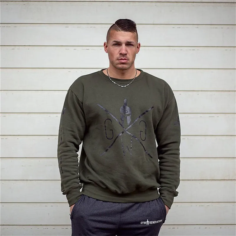 fitness Men Sweatshirt Sport gym long t shirt (1)