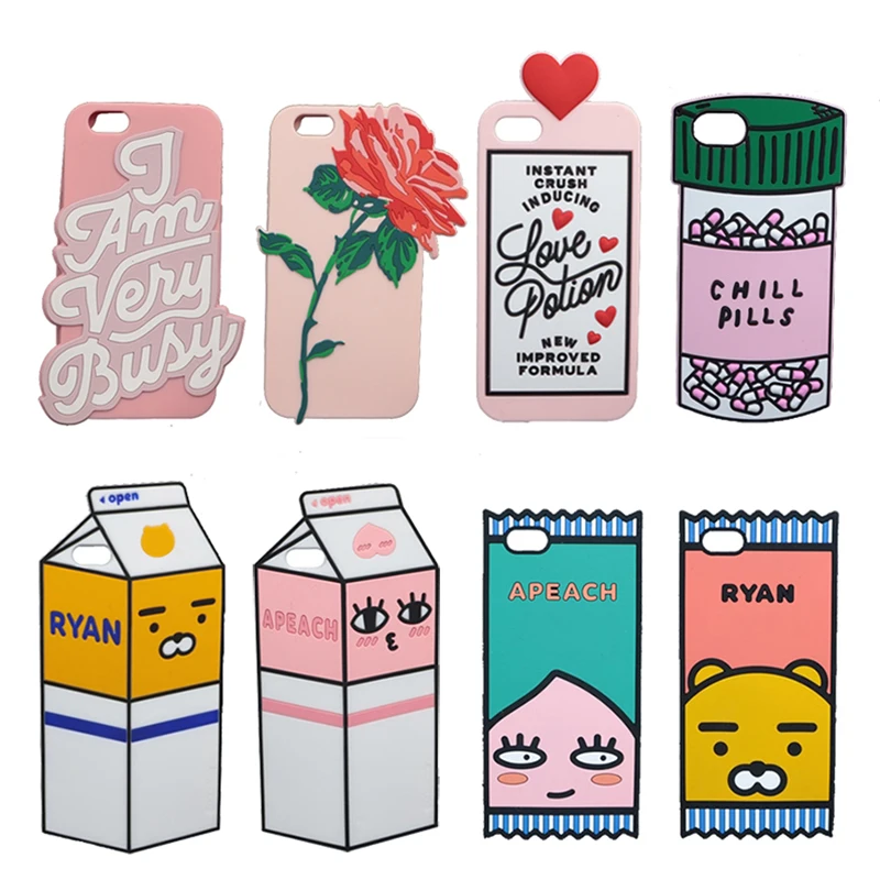 3D Cute Milk Box Chill Pills Soft Cover For iPhone X SE 5C 5S 6 6S 7 8 Plus 5.5" Cover Cartoon Apeach Ryan Flower Phone Cases
3D Cute Milk Box Chill Pills Soft Cover For iPhone X SE 5C 5S 6 6S 7 8 Plus 5.5" Cover Cartoon Apeach Ryan Flower Phone Cases
