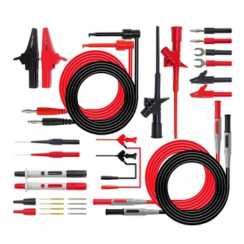 DSHA P1600D Banana Plug Electronic Specialties Test Lead Kit Automotive Test Probe Kit Universal Multimeter Probe Lead
DSHA P1600D Banana Plug Electronic Specialties Test Lead Kit Automotive Test Probe Kit Universal Multimeter Probe Lead