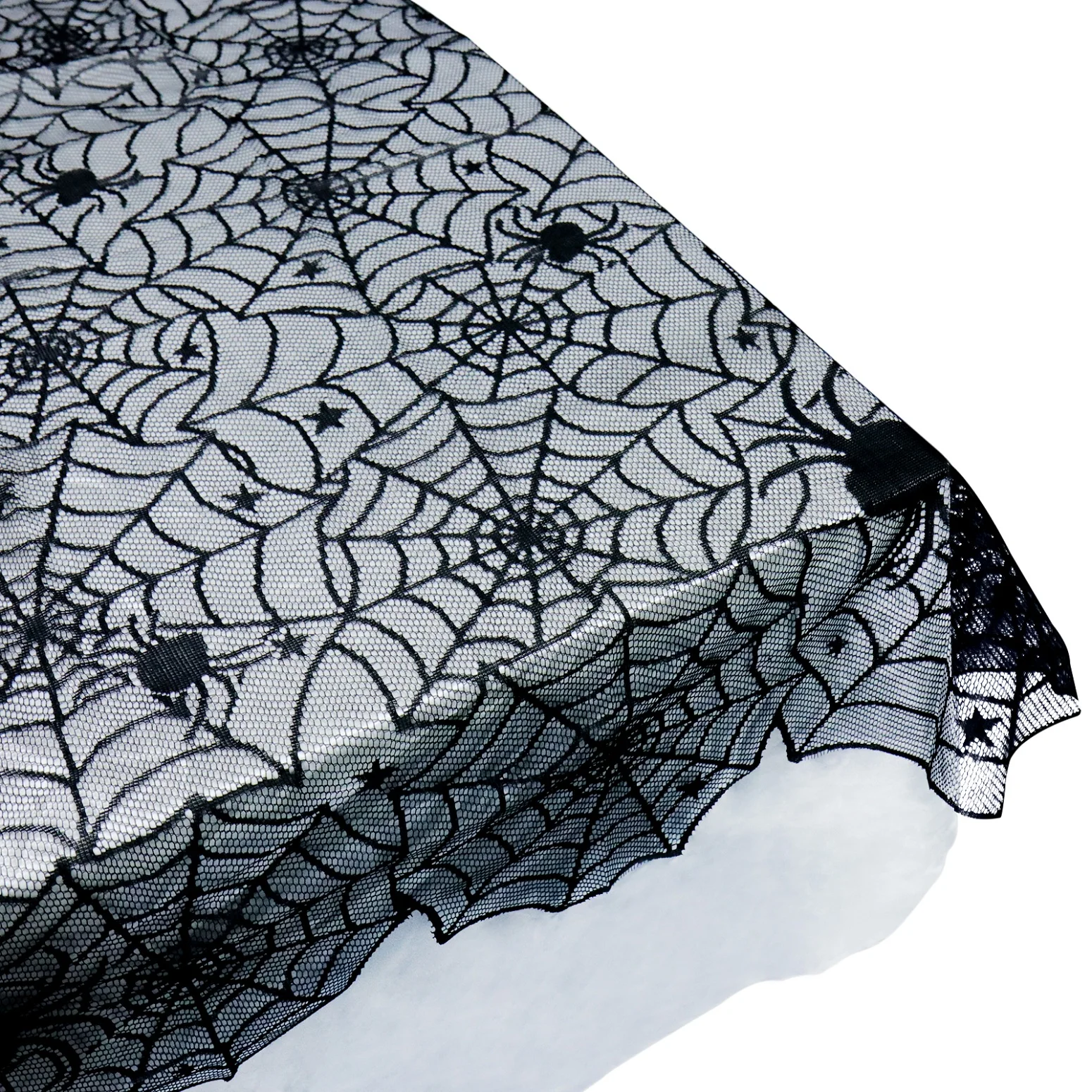 138x186cm Halloween Lace Tablecloth Cobweb Black Lace Bat Spider Party Table Festival Supplies Halloween Party Decoration
138x186cm Halloween Lace Tablecloth Cobweb Black Lace Bat Spider Party Table Festival Supplies Halloween Party Decoration