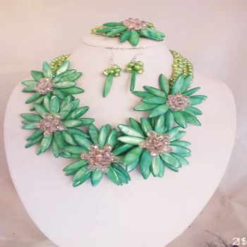 Z-4994 New Amazing Hot Sale Freshwater pearl With Green Shell Flower Jewelry Set For Party
Z-4994 New Amazing Hot Sale Freshwater pearl With Green Shell Flower Jewelry Set For Party