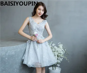 Short Prom Dress Vestido Curto De Festa 2020 Silver Lace Party Dresses Cheap Graduation Dresses for Teens
Short Prom Dress Vestido Curto De Festa 2020 Silver Lace Party Dresses Cheap Graduation Dresses for Teens