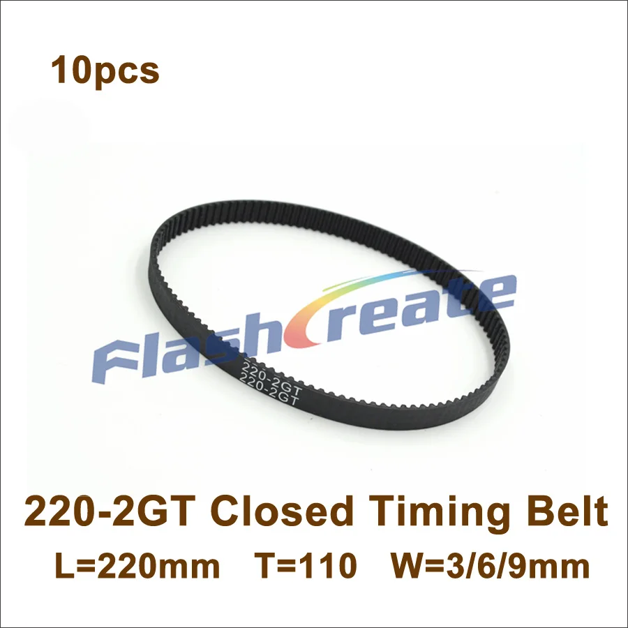 POWGE 220 GT2 Timing Belt Width=3mm/6mm/9mm Teeth=110 2GT Closed-Loop Synchronous Belt 220-2GT For 3D Printer 220-GT2
POWGE 220 GT2 Timing Belt Width=3mm/6mm/9mm Teeth=110 2GT Closed-Loop Synchronous Belt 220-2GT For 3D Printer 220-GT2