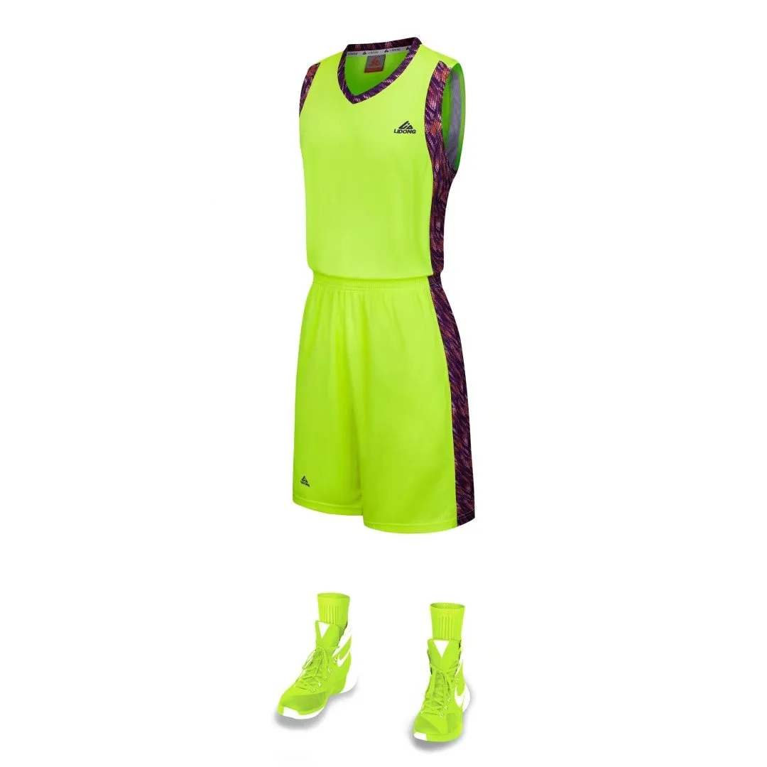 LiDong новые баскетбольные майки спортивная форма без рукавов рубашки и шорты