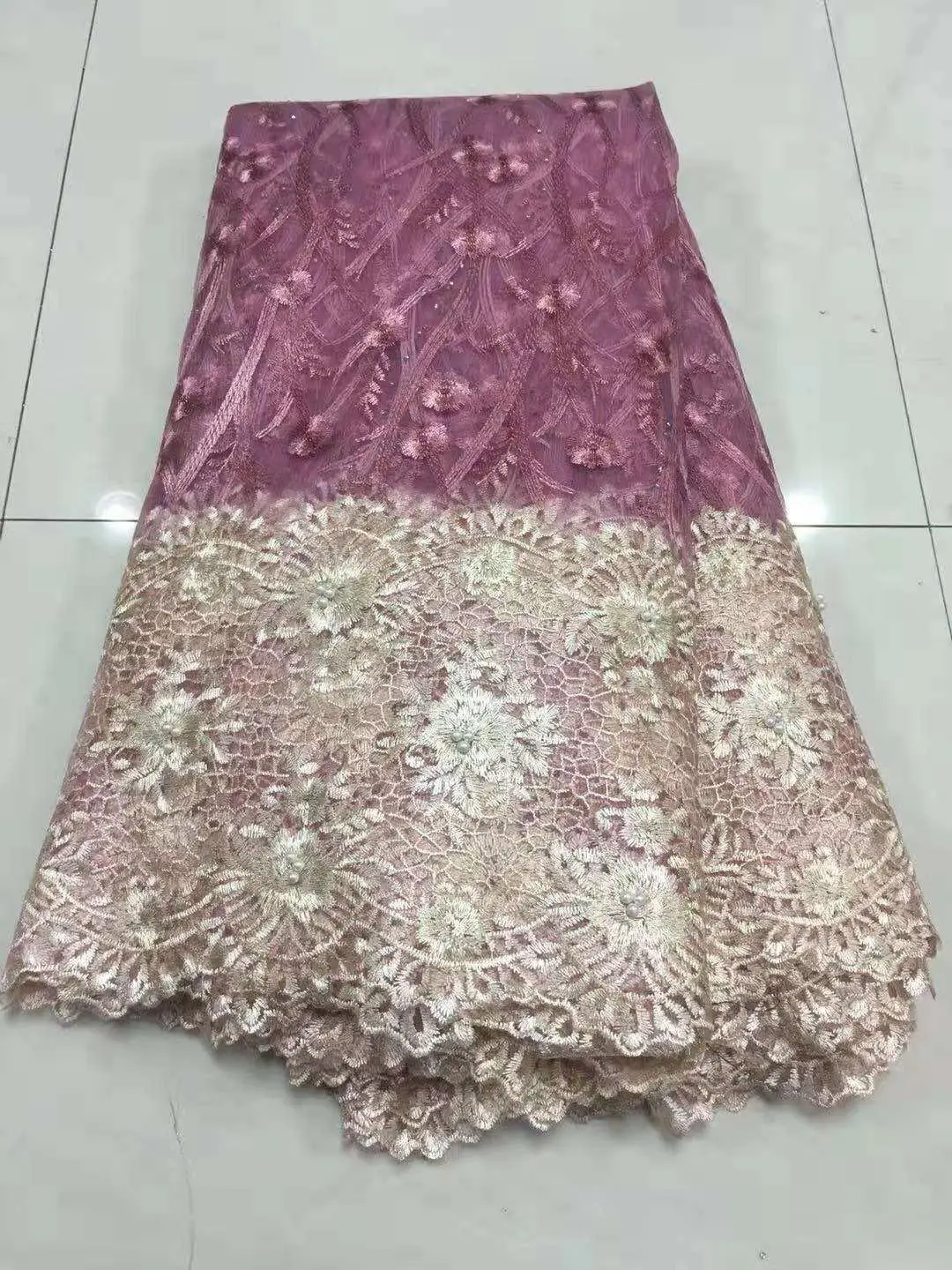 Promotion! 2019 New Style High Quality Pink Gold Nigerian French Lace African Lace fabric for party African Lace Beads KHX14C
Promotion! 2019 New Style High Quality Pink Gold Nigerian French Lace African Lace fabric for party African Lace Beads KHX14C