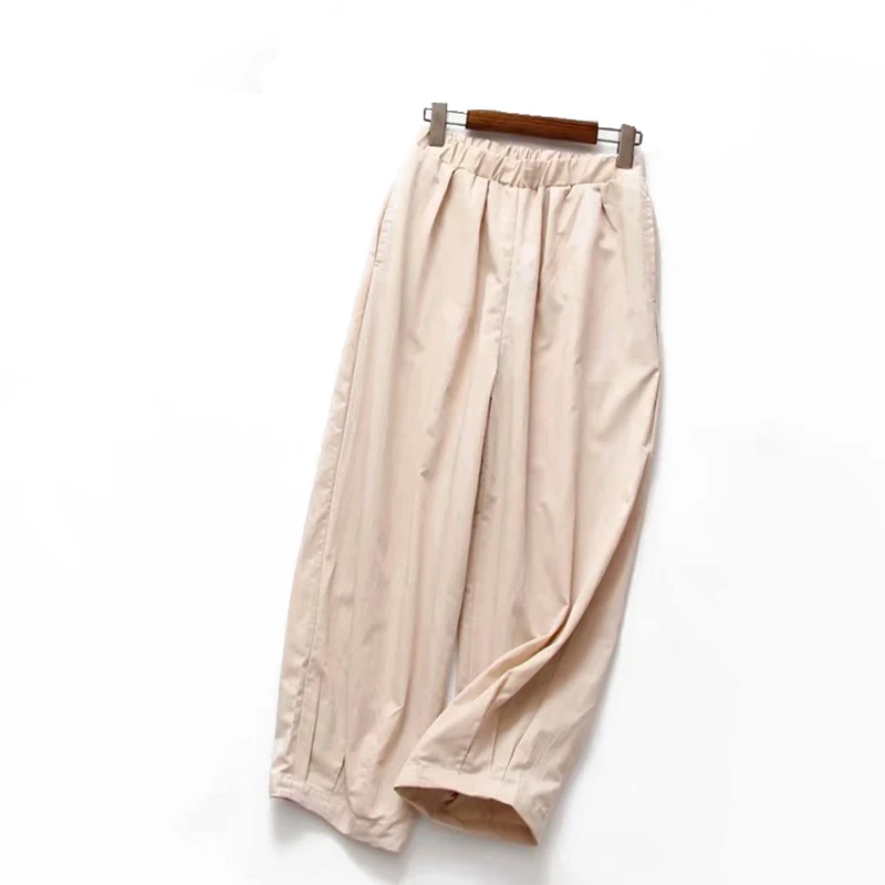 Spring and summer Elastic waist Beam foot Pants for Women Trousers Loose Casual Solid Color Women Harem Pants Women's Summer
Spring and summer Elastic waist Beam foot Pants for Women Trousers Loose Casual Solid Color Women Harem Pants Women's Summer