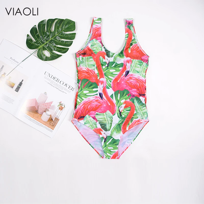 New Sexy One Piece Swimsuit Women Flamingo Leaf Print Swimwear Monokini Padded Swim Suit Retro Bodysuit Bathing Suit Beachwear
New Sexy One Piece Swimsuit Women Flamingo Leaf Print Swimwear Monokini Padded Swim Suit Retro Bodysuit Bathing Suit Beachwear