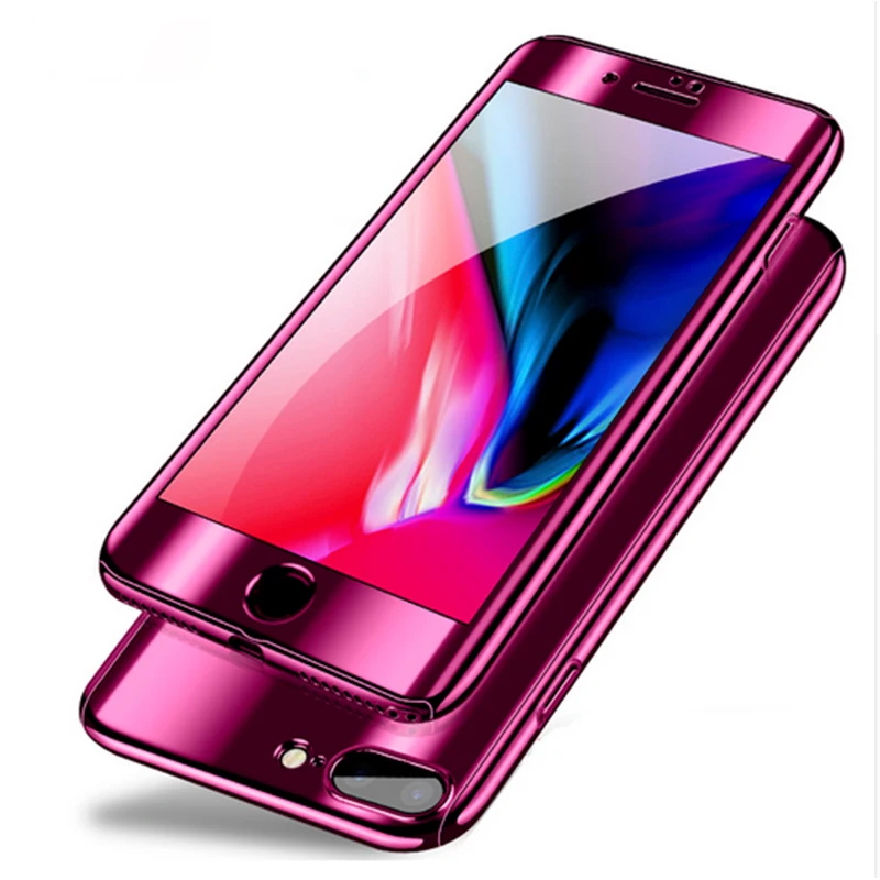 JAMULAR 360 Plating Mirror Case For iPhone X 8 7 6 6S Plus Full Protection Cover For Samsung Galaxy S7 edge S9 S8 Protector Film
JAMULAR 360 Plating Mirror Case For iPhone X 8 7 6 6S Plus Full Protection Cover For Samsung Galaxy S7 edge S9 S8 Protector Film