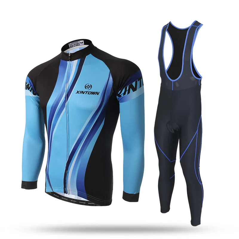New Long Sleeve Cycling Sets Blue Black Anti-sweat Jersey and GEL Pad Bib Pants MTB Bike Bicycle Jersey Suit Clothing Ciclismo
New Long Sleeve Cycling Sets Blue Black Anti-sweat Jersey and GEL Pad Bib Pants MTB Bike Bicycle Jersey Suit Clothing Ciclismo