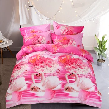 4Pcs Bed Set Bedclothes for Kids Adults 3D pink Rose Animal Printing Bedding Sets 100% cotton Duvet Cover Bed Sheet Pillowcase
4Pcs Bed Set Bedclothes for Kids Adults 3D pink Rose Animal Printing Bedding Sets 100% cotton Duvet Cover Bed Sheet Pillowcase