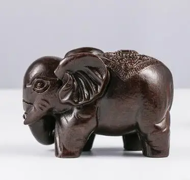Ebony hand aloes wood carving high density black leather crafts wooden elephant animal ornaments statue
Ebony hand aloes wood carving high density black leather crafts wooden elephant animal ornaments statue