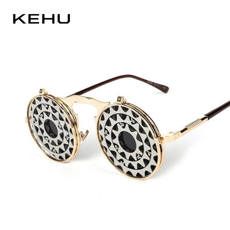 KEHU New Fashion Design Round Alloy Frame Sunglasses Women Glasses Steampunk Sunglasses Sun protection Eyeglasses Unisex
KEHU New Fashion Design Round Alloy Frame Sunglasses Women Glasses Steampunk Sunglasses Sun protection Eyeglasses Unisex