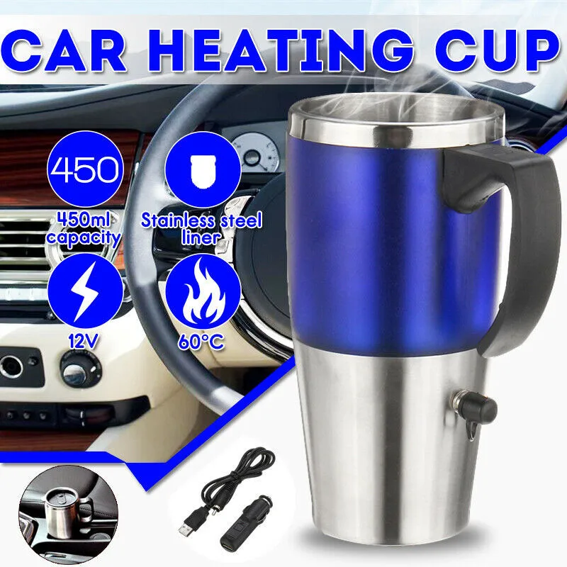 Fashion 450ML Car Heated Mug Based Safety Heating Stainless Steel Cup Kettle 12V Travel Coffee Simple One Size
Fashion 450ML Car Heated Mug Based Safety Heating Stainless Steel Cup Kettle 12V Travel Coffee Simple One Size
