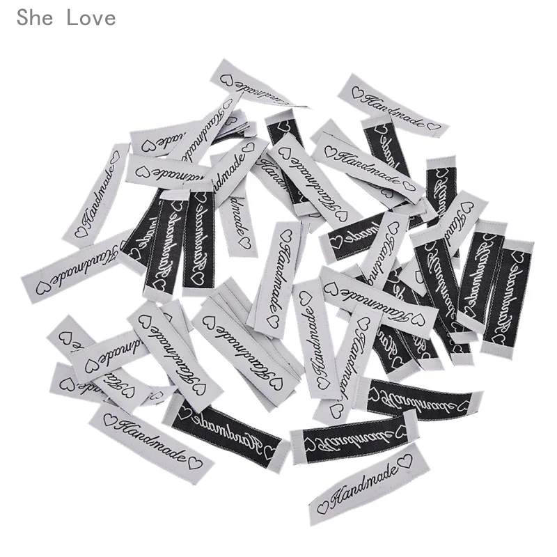 She Love 50PCs Embroidered Handmade love Labels Tags On Clothes Garment Labels Sewing Accessories
She Love 50PCs Embroidered Handmade love Labels Tags On Clothes Garment Labels Sewing Accessories